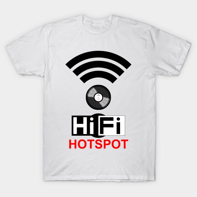 HiFi Hotspot T-Shirt by DavidASmith